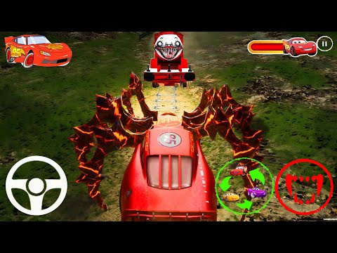 Playing As LIGHTNING MCQUEEN EATER to Hunt Thomas the Tank Engine - Choo-Choo Charles