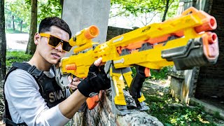 LTT Game Nerf War : Warriors SEAL X Nerf Guns Fight Crime Mr Close Crazy Mysterious Army Thieves