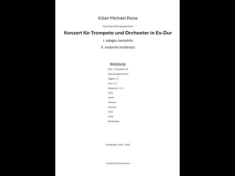 Konzert für Trompete und Orchester in Es-Dur (II. andante moderato) (op.4) | Kilian Reiss