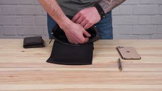 Сумка мужская SHVIGEL 11092 кожаная черная