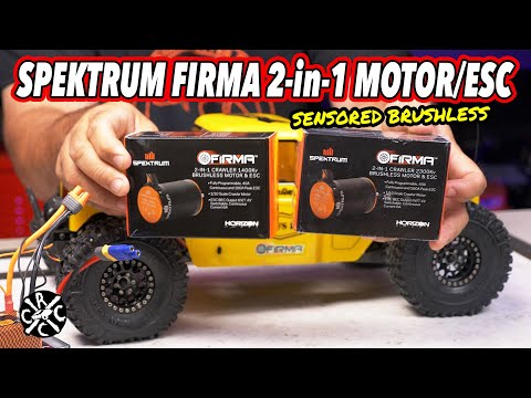 Spektrum Firma 2-in-1 1400KV Brushless Crawler Motor/ESC Installed In Element Ecto