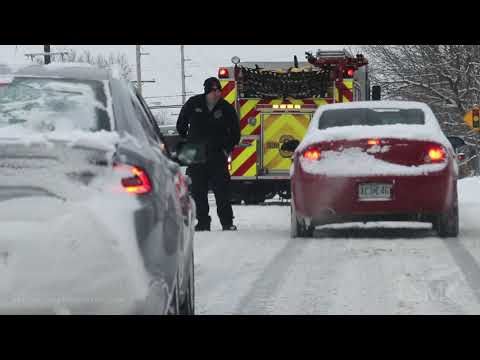 02-17-2021 Joplin, MO - Snow Packed Roads and Slide Offs