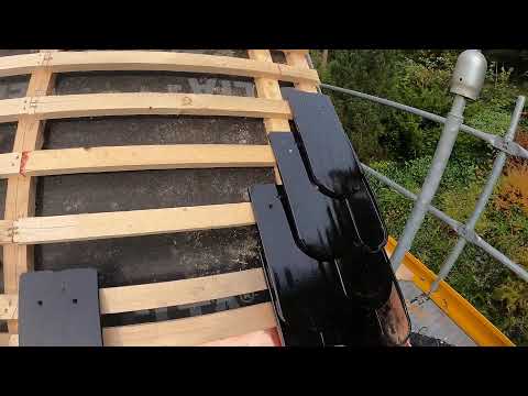 Ortgang schnüren und decken - Creaton Opal Biber - Live vom Biberdach in Leisnig