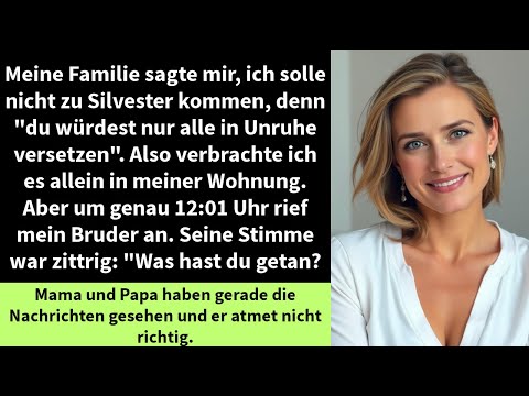 Meine Familie sagte mir, ich solle nicht zu Silvester kommen, denn "du würdest nur alle in Unruhe