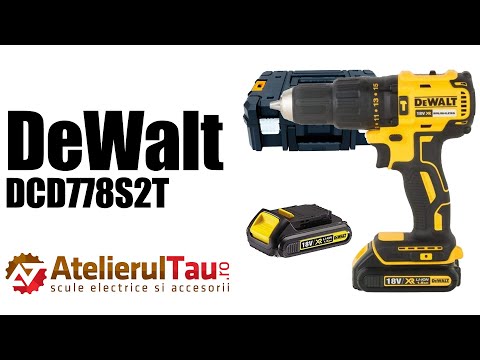 DeWalt smūginis suktuvas - gręžtuvas DCD778S2T-QW, 18V, 2 X 1,5AH