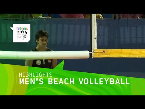 Men's Beach Volleyball Round of 16 - Highlights | Nanjing 2014 Youth Olympic Games