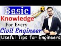 Basic Knowledge Every Civil Engineer Must Know Useful Tips For Engineers By CivilGuruji