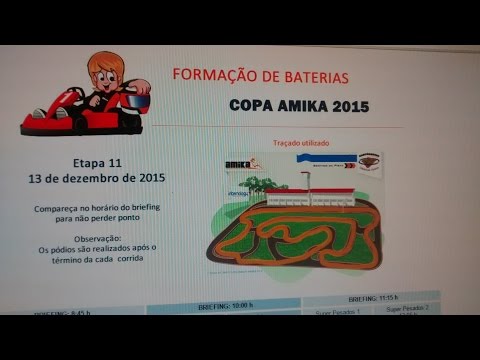 KART COPA AMIKA ETAPA 11ª Novatos  MAURI BARRIELI TRAÇADO 5 KGV