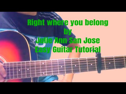 Right Where You Belong - Julie Anne San Jose