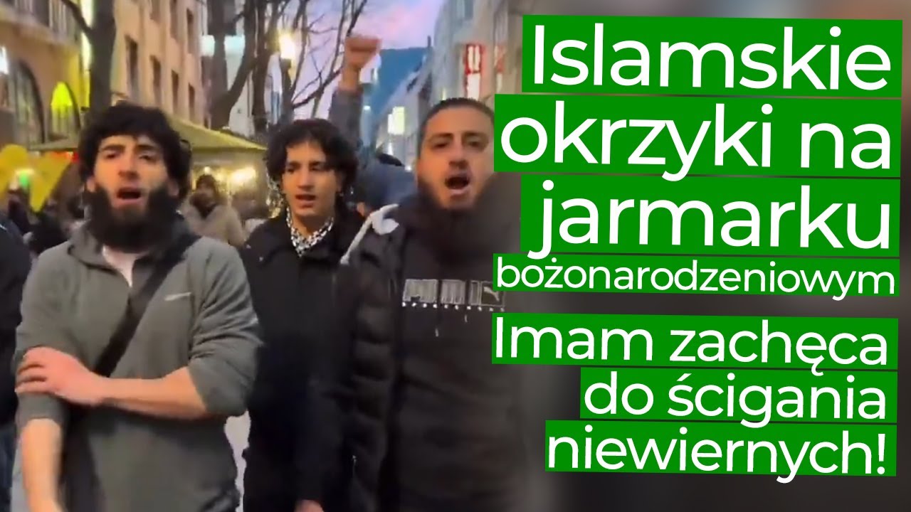 Allahu Akbar zamiast Cicha noc! Syryjczycy przeszli przez jarmark bożonarodzeniowy w Stuttgarcie