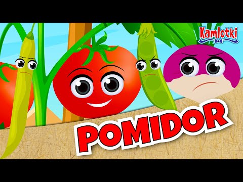 Pomidor – Jan Brzechwa 🍅 Bajka o warzywach 🍅 Wierszyki dla dzieci | Kamlotki