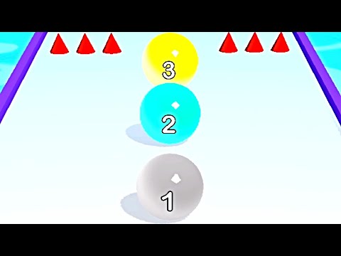Merge Ball Race - Ball Merge 2048 Game ! All Levels Gameplay (192-196) android,ios