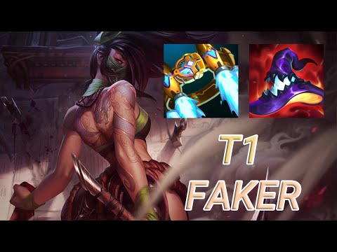 T1 Faker Akali Mid VS Orianna | KR Challenger Patch 13.20