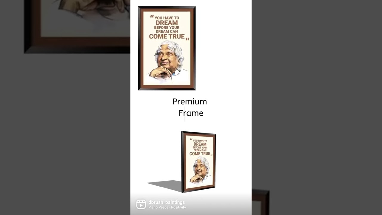 You have to DREAM Before your dream can COME TRUE - APJ Abdul Kalam Thought #photoframe #wallhanging
