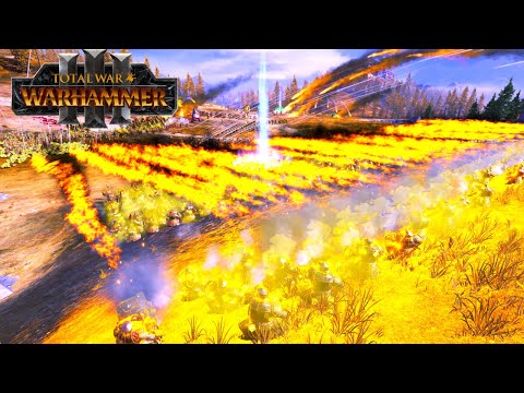 Dwarf Barbecue | Nurgle VS Dwarfs  - Total War WARHAMMER 3 | FIRESupport | Firework Show | 4K
