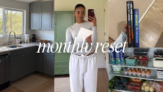 NOVEMBER MONTHLY RESET | deep clean with me, goal setting, monthly favorites, grocery haul & books