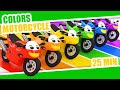 LEARN COLORS MOTORCYCLE MOTORBIKE Color Rainbow Kids Babies Colors