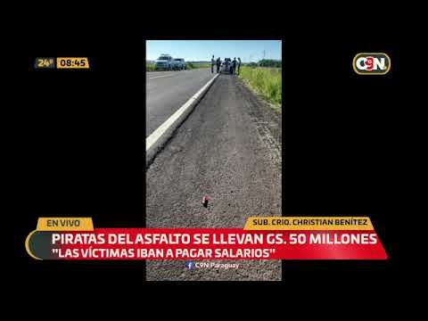 Piratas del asfalto se llevan Gs. 50 millones