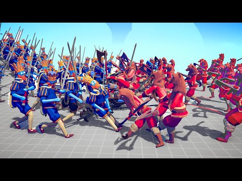 100x MEDIEVAL KING ARMY 👑 vs 🪓 100x VIKING ARMY / Totally Accurate Battle Simulator ( TABS )