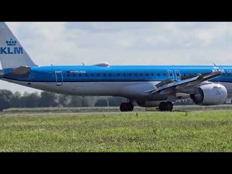 KLM Cityhopper Embraer E195-E2 PH-NXS Landing at Amsterdam | Aberdeen to AMS