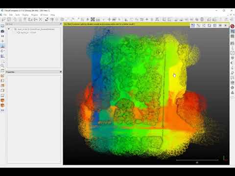 Start and stop time analysis using CloudCompare