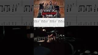 STATIC X - Bled for Days Tutorial & TABS #guitar #guitarshorts #guitarist #guitartabs