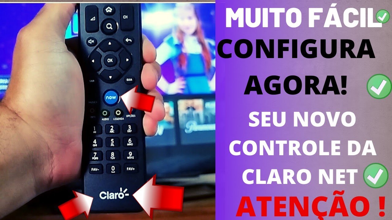 ✅(FÁCIL)COMO configurar novo CONTROLE da CLARO NET na sua TELEVISÃO ✅