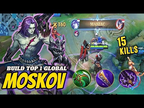 15 KILL + MANIAC❗️MOSKOV EXP LANE❗️BEGINI CARA GENDONG TIM BIAR MENANG❗️SOLO RANK PART-73