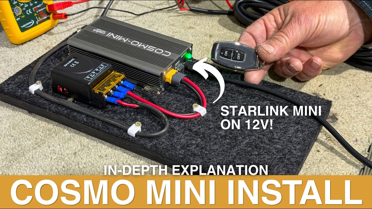 COSMO MINI INSTALLATION IN DETAIL! | Run Starlink Mini on 12V