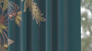 Комплект штор «Дирионс (морская волна)» — видео о товаре