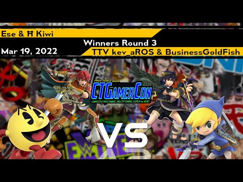 [Smash Ultimate] Ese & Ħ | Kiwi vs TTV | kev_aROS & BusinessGoldFish - CT Gamercon 5 (Winners R3)