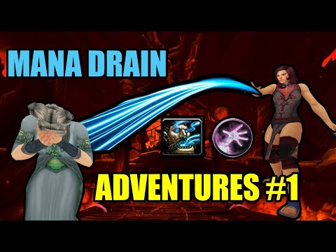Wrath Classic - Warlock Drain Mana Adventures #1 - 2800 XP Gladiator Warlock