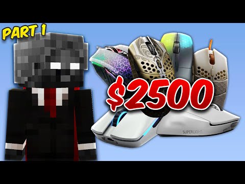 MinuteTech - Minecraft Bedwars, but With My $2500 Mouse Collection