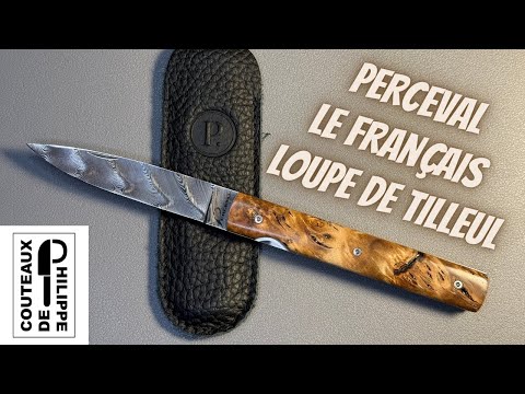 Atelier Perceval modèle Le Français damas en loupe de tilleul, le gentleman par excellence!