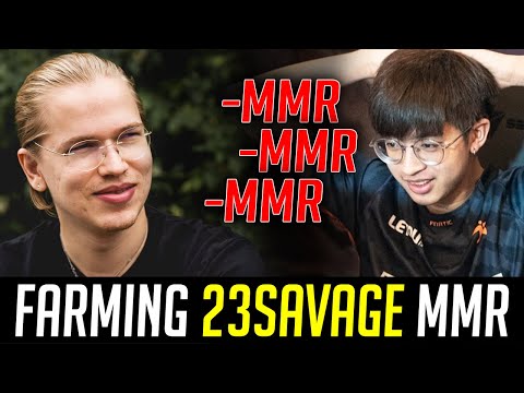 TOPSON Farming 23savage's MMR using 1 HERO - 36 KILLS TOTAL?! DOTA 2