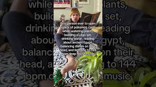Probably watered the floor more than my plant 🌊 #pokemoncards #pokemon #funny #tcg