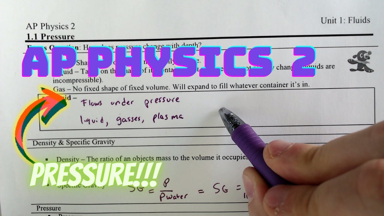 Pressure and Density AP Physics 2