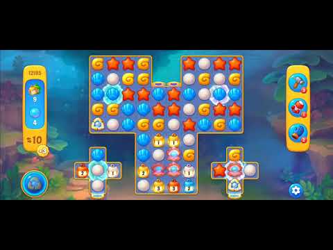 Fishdom Easy Level 12195 (with full seashell and timed double bomb) @choraelmin