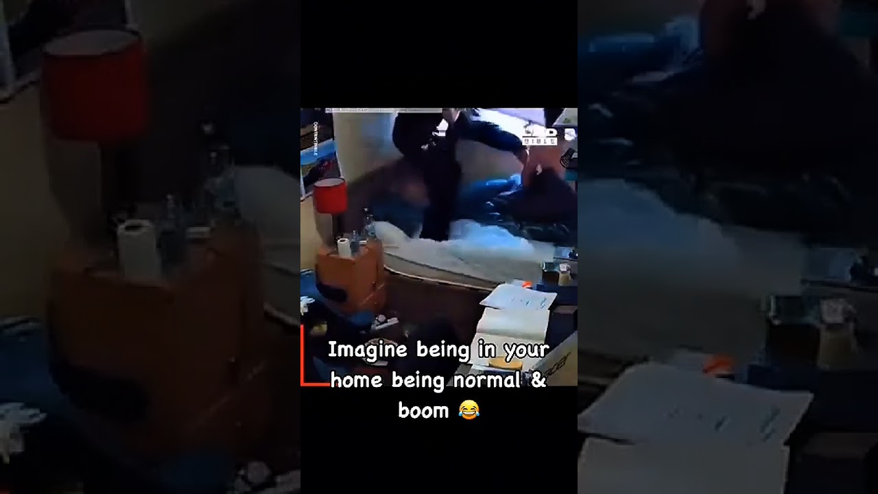 He Was Just in a Towel, Then THIS Happened! 😳😂 | Real Security Footage #funnyvideo #shorts