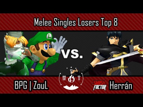 WTT8 - ZouL vs SF | Herrán - Melee Singles Losers Top 8