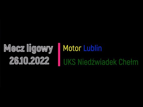 Mecz ligowy Motor Lublin vs UKS Niedźwiadek Chełm (2008) - 26.10.2022