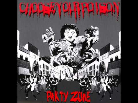 CHOOSE YOUR POISON-TWO 7INCH RECORDS-THRASHED TO RIBBONS- PARTY ZONE