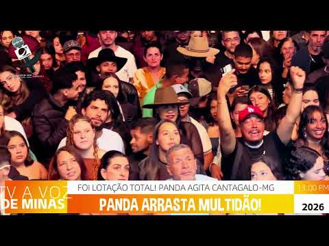 Cantagalo-MG em destaque! O cantor Panda reuniu um grande público e lotou o Parque..