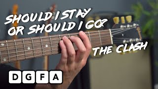 The Clash - Should I Stay Or Should I Go - Guitar Lesson Tutorial