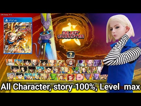 [PS4] Dragon Ball Fighter Z Unlock All Character, Story 100%, Skill, save data PS4 Hen