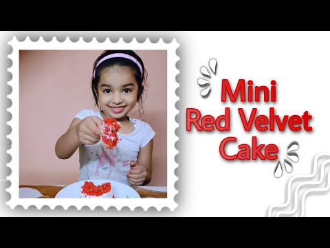Mini Red Velvet Cake Made By Jenu.....❤️❤️❤️ | Tasty Cake | Fun With Jenu & Jiya