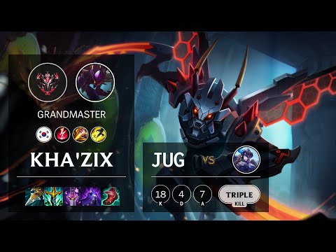 Kha'Zix Jungle vs Sejuani - KR Grandmaster Patch 11.7