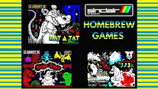 Zx Spectrum Homebrew Games - Mage Rage,Percy Penguin,Rat-A-Tat