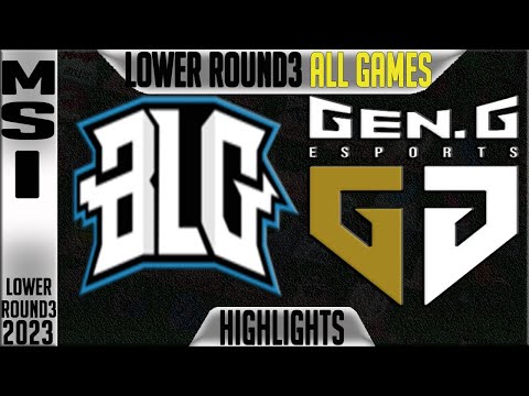 BLG vs GEN Highlights ALL GAMES | MSI 2023 Brackets Lower Round 3 Day 10 | Bilibili vs Gen.G
