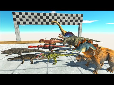 Big Dinosaurs vs Reptiles Revolt Evolution Race to Eat Pig - Animal Revolt Battle Simulator